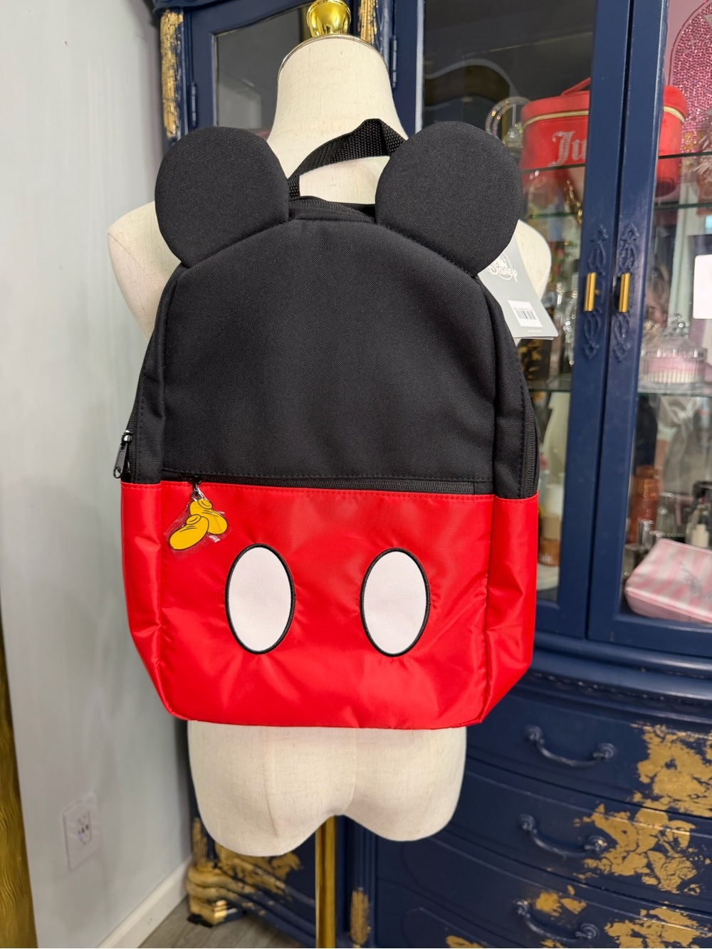 NWT Shanghai Disney Mickey Mouse 3D Ear Backpack